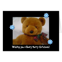 Teddybär-Weihnachten Grußkarten