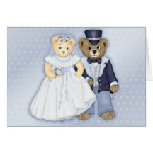 Teddybear Hochzeits-Karte