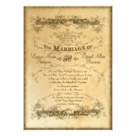 Tee befleckte Vintage Hochzeit 2 - Einladung laden