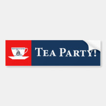 Tee-Party! Autoaufkleber