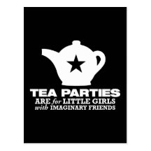 Tee-Party - Tee-Partys sind für kleine Mädchen Postkarte