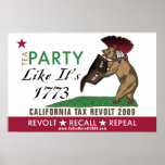 Tee-Party wie es ist Plakat 1773