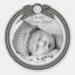 Teeny Zehe-blauer Aufkleber C