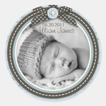 Teeny Zehe-blauer Aufkleber C