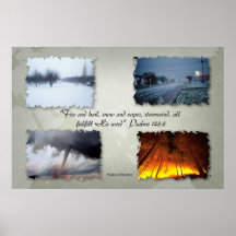 Tehilim 148:8 plakatdruck