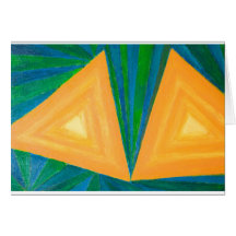 Teilweise Dreiecke (geometrischer Expressionismus) Grußkarten