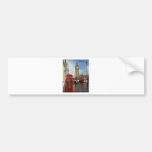 Telefonkasten Londons Big Ben (durch St.K) Auto Aufkleber