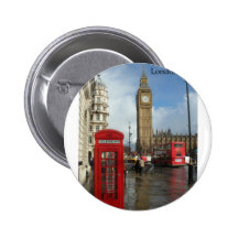 Telefonkasten Londons Big Ben (durch St.K) Button