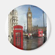 Telefonkasten Londons Big Ben (durch St.K) Kühlschrankmagnete