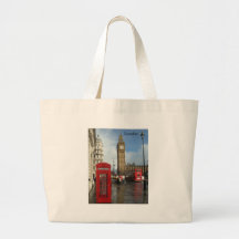 Telefonkasten Londons Big Ben (durch St.K) Tragetasche