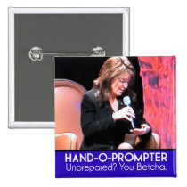 Teleprompter Sarahs Palins: Das Hand-O-Sofortigere buttons