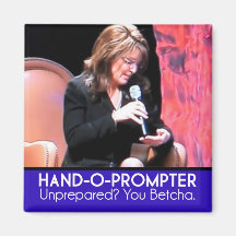 Teleprompter Sarahs Palins: Das Hand-O-Sofortigere Kühlschrankmagnete