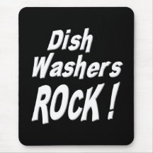 Teller-Waschmaschinen-Felsen! Mousepad