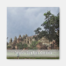 Tempel bei Siem Reap, Kambodscha Magnet Magnete