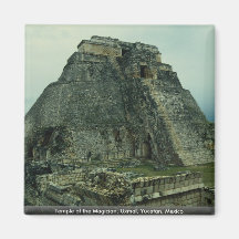 Tempel des Magiers, Uxmal, Yucatan, Mexiko Magnete