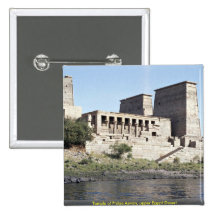 Tempel von Philae obere Ägypten Wüste Assuans, Anstecknadelbutton