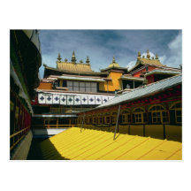 Tempeldächer, Tibet, China Postkarten