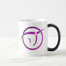 Temperaturempfindlicher unsichtbarer rosa Einhorn- Kaffee Haferl