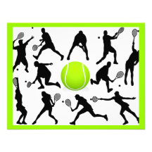 Tennis Ankündigungskarte