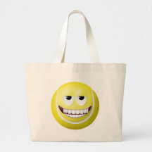 Tennis-Ball-Smiley 2 Leinentasche