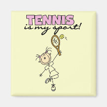 Tennis meine Sport-T-Shirts und Geschenke Magnete