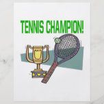 Tennis-Meister Bedruckte Flyer