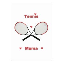 Tennis-Mutter Hearts Visitenkarten
