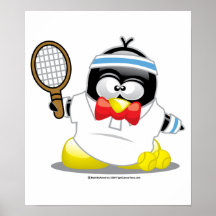 Tennis-Pinguin Plakate