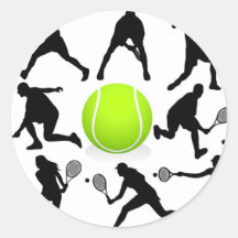 Tennis Runde Sticker