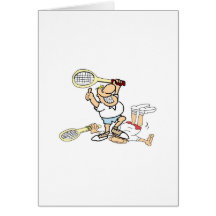Tennis-Sieger Grußkarte