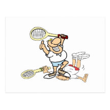 Tennis-Sieger Postkarten