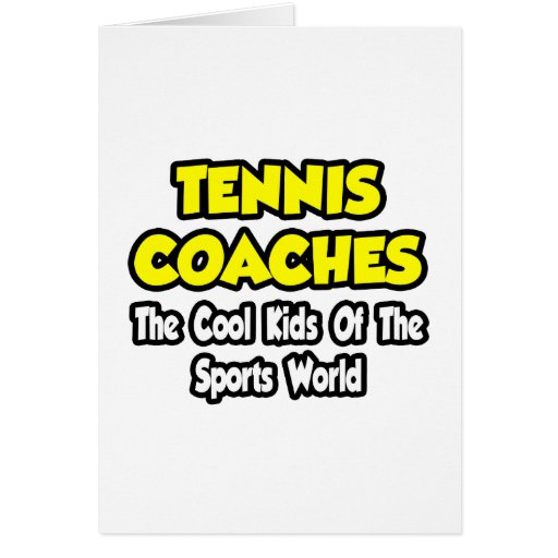 Tennis-Trainer-… coole Kinder der Sport-Welt Grußkarten