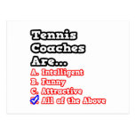 Tennis-Trainer-Quiz-… Witz Postkarten