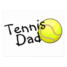 Tennis-Vati Postkarte