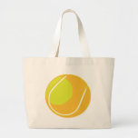 Tennisball Leinentasche