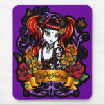 Terra-Rose tätowierte gotische Fantasie Mousepad