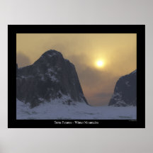 Terra-Zukunft - Winter-Gebirgsdruck Posterdruck