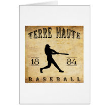 Terre Haute Indiana Baseball 1884 Grußkarten