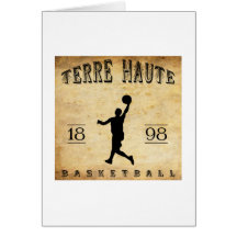 Terre Haute Indiana Basketball 1898 Grußkarte