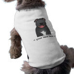 Terrier-Cartoon Staffordshires Stier personalisier Haustier Tshirt
