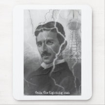 Tesla, der Blitz-Mann Mauspad