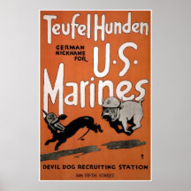 Teufel Hunden Plakatdrucke