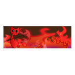 Teufel-und Feuer-Lesezeichen Visitenkarten Vorlage