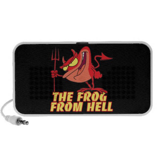 Teufelfroschfrosch vom Höllen-Cartoon Laptop Speaker