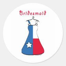 Texas-Brautjungfer Aufkleber