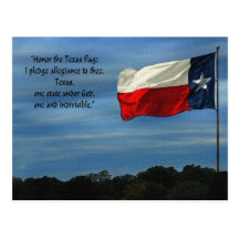 Texas-Bürgschaft Postkarten