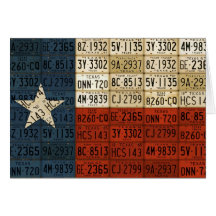 Texas-Flaggen-einzige Stern-Staats-Lizenz-Platten-