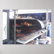 Texas-GRILLEN Heckklappen-Party-Plakat