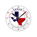 Texas-Sache Wanduhren