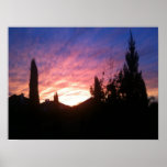Texas-Sonnenuntergang-Plakat